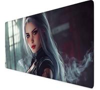 Tappetino Mouse Cartone animato Tappetino Mouse XXL 600x300mm Mouse Pad Base Antiscivolo Mousepad per Ufficio, Computer, Accessori Scrivania Gaming Migliora la Precisione e la Velocità (Grigio) g3351