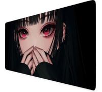 Tappetino Mouse Cartone animato Tappetino Mouse XXL 600x300mm Mouse Pad Base Antiscivolo Mousepad per Ufficio, Computer, Accessori Scrivania Gaming Migliora la Precisione e la Velocità (Nero) g3591