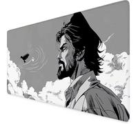 Tappetino Mouse Cartone animato Tappetino Mouse XXL 600x300mm Mouse Pad Base Antiscivolo Mousepad per Ufficio, Computer, Accessori Scrivania Gaming Migliora la Precisione e la Velocità (Nero) l2116