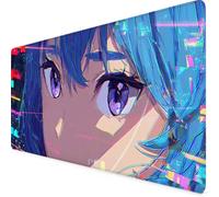 Tappetino Mouse Cartone animato Tappetino Mouse XXL 600x300mm Mouse Pad Base Antiscivolo Mousepad XXL per Ufficio, Computer, Accessori Scrivania Gaming Migliora la Precisione e la Velocità (Blu) l3686