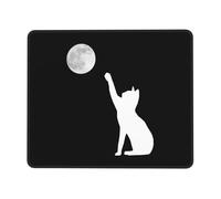 Tappetino Mouse Cat And Moon Tappetini Portatile Mousepad Gaming Accessori Gaming per Ufficio Computer Casa S