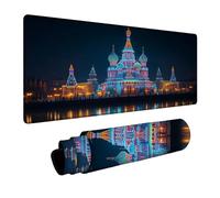 Tappetino Mouse Cattedrale di San Basilio Tappetino Mouse Gaming Paesaggio, Mousepad Bordi cuciti Precisione Velocità Migliorate per Pc Portatile Tastiera Gaming Arredamento Casa 400x800x3 mm DBYH8651