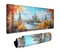 Tappetino Mouse Cattedrale di San Basilio Tappetino Mouse xxl 100x50x0.3 cm Mouse Pad Davanzale con Antiscivolo Base in gomma per Copri Scrivania Pc Portatile Gaming Tastiera Wireless DBYH-8711