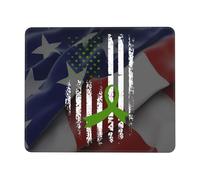 Tappetino Mouse Cerebral Palsy Awareness America Flag Mousepad Uso Prolungato Tappetino Scrivania Durevole Mouse Pad per Ufficio Laptop Casa 25X30CM