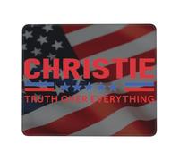 Tappetino Mouse Chris Christie Truth Over Everything Mouse Pad Durevole Tappetino Scrivania Multifunzione Mousepad per Laptop Ufficio Computer 25X30CM