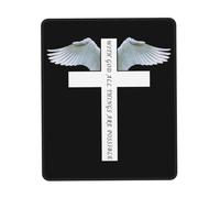 Tappetino Mouse Christianty Jesus with God all Things Are Possible Mousepad Multifunzione Mouse Pad Durevole Tappetino Scrivania per Laptop Ufficio Computer 25X30CM