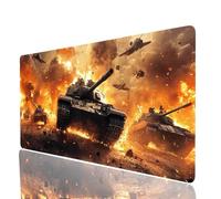 Tappetino Mouse Cisterna Tappetino Mouse xxl 1000x500x3mm, Mousepad Guerra Cucire i Bordi Migliorare la Precisione e la Velocità, Mousepad per Scrivania Gaming Tastiera Wireless Pc Portatile JXL-2885