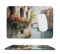 Tappetino Mouse Città dell'acqua di Venezia - Tappetino Scrivania Gaming, Impermeabile e Antiscivolo 320x260x3mm| Accessori Gaming per Scrivania | Desk Mat | Migliora la Precisione e la Velocità k-828