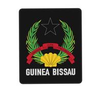 Tappetino Mouse Coat of Arms of Guinea Bissau Emblem Mouse Pad Impermeabile Tappetino Scrivania Multifunzione Mousepad per Casa Ufficio Computer 25X30CM