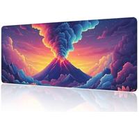 Tappetino Mouse Colorato, Gaming Tappetino Mouse XXL 1200x600 Vulcano, Superficie Ultra-Liscia per Precisione, Rubber Base Antiscivolo, Silenzioso Mouse Pad, Ideale per Gamer Professionisti M1-181