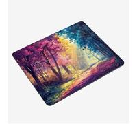 Tappetino Mouse Colorato, Mini Tappetino Scrivania 340x280x3mm Mouse Pad Giungla Base in Gomma Antiscivolo Mousepad, Tappeto Scrivania con Bordi Cuciti, Portatile Mouse Pad, Accessori Scrivania S0-877