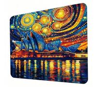 Tappetino Mouse - colore, Mouse Pad per Computer con Base in Gomma Antiscivolo, Scorrimento Facile, Resistente agli Schizzi, Durevoli, Portatile Tappetino Scrivania 290 x 240 mm - architettura J0-128