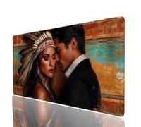Tappetino Mouse Coppia Tappetino Mouse xxl 100x50x0.3cm, Mousepad Paesaggio Cucire i Bordi Migliorare la Precisione e la Velocità, Mousepad per Scrivania Gaming Tastiera Wireless Pc Portatile JXL-2263
