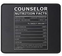 Tappetino Mouse Counselor Nutritional Funny Inspirational And Motivational Mousepad Impermeabile Tappetino Scrivania Multifunzione Mouse Pad per Casa Computer Laptop 25X30CM