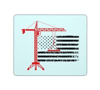 Tappetino Mouse Crane Operator Tower Crane Mouse Pad Multifunzione Tappetino Scrivania Impermeabile Mousepad per Casa Computer Ufficio 25X30CM