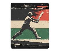 Tappetino Mouse Cricket Bat Player Mousepad Portatile Tappetino per Mouse Soft Accessori Gaming per Essenziale per Ufficio Casa Ufficio XL