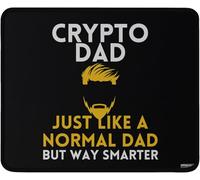 Tappetino Mouse Crypto Dad Bordi Cuciti Tappetino per Mouse Gaming Multifunzione Desk Mat per Ufficio Sensori da Gioco Computer 10X12In