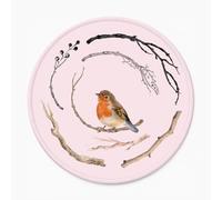 Tappetino Mouse Cute Bird Watercolor Red Sparrow With Minimalist Nature | 20Cm Mousemat Durevole Portatile Tappetino Per Mouse Per Casa Gioco Ufficio