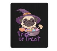 Tappetino Mouse Cute Pug Dog Halloween Tappetino per Mouse Base Antiscivolo Tappetini Gaming Mousepad per Pc E Laptop Computer Casa M