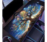Tappetino Mouse da Gioco 1000x500x3mm, Albero della Vita Fantastico Mouse Pad XXL ad Alta Precisione e Velocità, Base in Gomma Antiscivolo Ultra-Grip, Tappetino per Scrivania Tastiera e PC