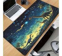 Tappetino Mouse da Gioco 700x300x2mm, Animali Dinosauri Mouse Pad XXL ad Alta Precisione e Velocità, Base in Gomma Antiscivolo Ultra-Grip, Tappetino per Scrivania Tastiera e PC