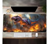 Tappetino Mouse da Gioco 700x300x2mm, Animali Dinosauri Mouse Pad XXL ad Alta Precisione e Velocità, Base in Gomma Antiscivolo Ultra-Grip, Tappetino per Scrivania Tastiera e PC