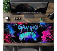 Tappetino mouse da gioco al neon - Bordo in gomma antiscivolo e durevole, adatto per giocatori, ufficio e uso domestico - Disponibile in più dimensioni, tappetino da scrivania, stampa da gioco colorat