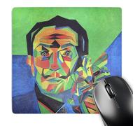 Tappetino Mouse, Dali with Ocelot And Cane Salvador Cat Superficie Liscia Tappetino per Mouse Confortevole Mousepad per Casa Pc Ufficio 25X30cm