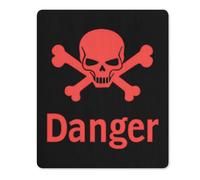 Tappetino Mouse Danger Death Skull Head Mousepad Superficie Antipolvere Tappetini Soft Mouse Pad per Ufficio Pc E Laptop Essenziale per Ufficio S