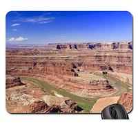 Tappetino Mouse, Dead Horse Point State Park Moab Utah Nature Place Gaming Tappetino Mouse Antipolvere Tappetini per Il Mouse da Gioco Personalizzato Tappetino per Mouse per Computer Pc 25X30Cm