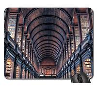 Tappetino Mouse, Dublin Trinity College Library Building Ireland Tappetini per Il Mouse Personalizzato Tappeto Mouse Confortevole Tappetino da Gaming per Gaming Ufficio 25X30Cm