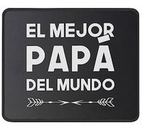 Tappetino Mouse El Mejor Papa Father's Day Spanish Best Dad Tappetino Scrivania Multifunzione Mouse Pad Uso Prolungato Mousepad per Ufficio Computer Casa 25X30CM