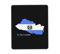 Tappetino Mouse El Salvador Flag Map Mousepad Multifunzione Tappetino Scrivania Uso Prolungato Mouse Pad per Casa Laptop Computer 25X30CM