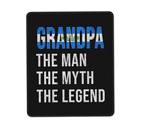 Tappetino Mouse El Salvador Grandpa Legend Fathers Day Tappetino Scrivania Uso Prolungato Mousepad Durevole Mouse Pad per Laptop Ufficio Computer 25X30CM