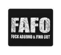 Tappetino Mouse Fafo Fuck Around Find out Mouse Pad Uso Prolungato Tappetino Scrivania Durevole Mousepad per Laptop Ufficio Computer 25X30CM