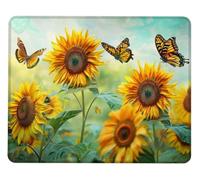 Tappetino Mouse Farfalla Gaming Mouse Pad con Base Rubber in Gomma Antiscivolo Mousepad 320x260x3mm Bordo con Cuciture Impermeabile Tappetini per Mousepad, per laptop, Ufficio, lavoro e Gaming X0-825