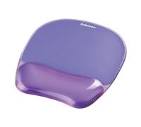Tappetino mouse Fellowes 9144104 gel ergonomico base antiscivolo viola