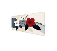 Tappetino Mouse Fiore 1600x800x3mm Tappetino Mouse XXL Mouse pad Gaming, con Bordi Cuciti Tappeto Scrivania, Base in Gomma Antiscivolo Mousepad, per PC, Laptop - Migliora la Precisione (Pianta) D1-310