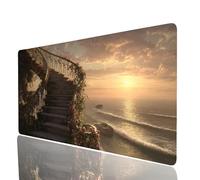 Tappetino Mouse Fiore Tappetino Mouse xxl 800x400x3mm Mousepad Scale Cucire i Bordi Migliorare la Precisione e la Velocità Mousepad per Scrivania Gaming Tastiera Wireless Pc Portatile Regalo Model7909