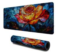 Tappetino Mouse Fiori Il Sogno, Scrivania Gaming, Gioco Veloce, Tappetino Mouse xxl 800x400, Mousepad Base in Gomma Antiscivolo, Facile da Pulire, Superficie Liscia Desk Mat, Accessori Ufficio I-49