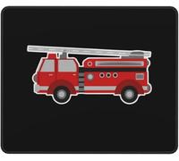 Tappetino Mouse Fire Truck Mousepad Portatile Tappetini Base Antiscivolo Accessori Gaming per Computer Casa Essenziale per Ufficio S