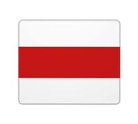 Tappetino Mouse Flag of Belarus (1918, 1991-1995) Mousepad Impermeabile Tappetino Scrivania Uso Prolungato Mouse Pad per Ufficio Computer Casa 25X30CM