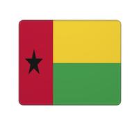 Tappetino Mouse Flag of Guinea Bissau Print Mousepad Uso Prolungato Tappetino Scrivania Durevole Mouse Pad per Casa Laptop Computer 25X30CM