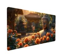 Tappetino Mouse Flower Impermeabile Tappetino Scrivania 160 x 80 x 0.3 CM zen Mousepad Bordi Cuciti Migliorare la Precisione e la Velocità, Decorare Sottomano Scrivania per Ufficio Casa model-7520