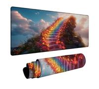 Tappetino Mouse Flower Tappetino Mouse xxl 90x40x0.3 cm Mouse Pad Scale con Antiscivolo Base in gomma per Copri Scrivania Pc Portatile Gaming Tastiera Wireless Regalo Uomo DBYH-3015