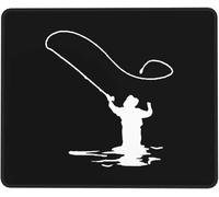 Tappetino Mouse Fly Fishing Clipart Mouse Pad Soft Accessori Gaming Base Antiscivolo Tappetino per Mouse per Computer Casa Pc E Laptop M