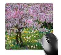 Tappetino Mouse, France Giverny Spring Time in Claude Monets Garden Pratica Tappetini per Il Mouse da Gioco Personalizzato Gaming Pad per Casa Pc Computer 25X30cm
