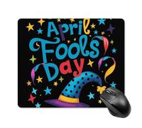 Tappetino Mouse Funny April Fool'S Day Tappetino per Mouse Gaming Mousepad Superficie Antipolvere Accessori Gaming per Computer Casa Ufficio L