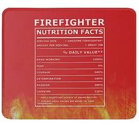 Tappetino Mouse Funny Firefighter Nutritional Facts Inspirational Firefighting Firemen Best Tappetino Scrivania Uso Prolungato Mouse Pad Multifunzione Mousepad per Ufficio Laptop 25X30CM