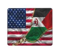 Tappetino Mouse Funny Zipper Western Sahara Flag Tappetini Soft Tappetino per Mouse Gaming Mousepad per Computer Essenziale per Ufficio Pc E Laptop M